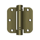 Deltana Single Action Steel 3 1/2-Inch x 3 1/2-Inch x 5/8-Inch Spring Hinge