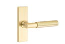 Emtek Myles Modern Brass Lever With 1-1/2" x 5" Stretto Rosette
