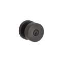 Baldwin Reserve ENCONCRR112 Entry Contemporary Knob and Contemporary Round Rose with 6AL Latch and Dual Strike Venetian Bronze Finish - Venetian Bronze - Brass
