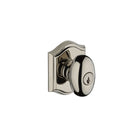 Baldwin Reserve ENELLTAR141 Entry Ellipse Knob and Traditional Arch Rose with 6AL Latch and Dual Strike Bright Nickel Finish - Bright Nickel - Brass