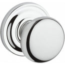 Baldwin Reserve ENROUTRR260 Entry Round Knob and Traditional Round Rose with 6AL Latch and Dual Strike Bright Chrome Finish - Bright Chrome - Brass