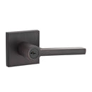 Baldwin Reserve ENSQUCSR112 Entry Square Lever and Contemporary Square Rose with 6AL Latch and Dual Strike Venetian Bronze Finish - NA - Brass
