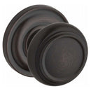 Baldwin Reserve ENTRATRR112 Entry Traditional Knob and Traditional Round Rose with 6AL Latch and Dual Strike Venetian Bronze Finish - Venetian Bronze - Brass
