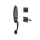 Baldwin Reserve FDCHEXCURRTSR112 Full Dummy Chesapeake Handleset Right Hand Curve Lever and Traditional Square Rose Venetian Bronze Finish - Right Hand - NA