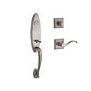 Baldwin Reserve FDCHEXCURRTSR152 Full Dummy Chesapeake Handleset Right Hand Curve Lever and Traditional Square Rose Matte Antique Nickel Finish - Right Hand - NA