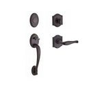 Baldwin Reserve FDCOLXDECRTAR112 Full Dummy Columbus Handleset Right Hand Decorative Lever and Traditional Arch Rose Venetian Bronze Finish - Right Hand - NA
