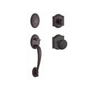 Baldwin Reserve FDCOLXROUTAR112 Full Dummy Columbus Handleset Round Knob and Traditional Arch Rose Venetian Bronze Finish - NA - NA