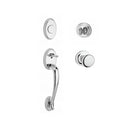 Baldwin Reserve FDCOLXROUTRR260 Full Dummy Columbus Handleset Round Knob and Traditional Round Rose Bright Chrome Finish - NA - NA