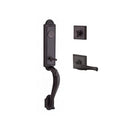 Baldwin Reserve FDELIXDECRTSR112 Full Dummy Elizabeth Handleset Right Hand Decorative Lever and Traditional Square Rose Venetian Bronze Finish - Right Hand - NA