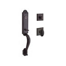 Baldwin Reserve FDELIXELLTSR112 Full Dummy Elizabeth Handleset Ellipse Knob and Traditional Square Rose Venetian Bronze Finish - NA - NA
