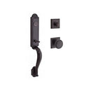 Baldwin Reserve FDELIXROUTSR112 Full Dummy Elizabeth Handleset Round Knob and Traditional Square Rose Venetian Bronze Finish - NA - NA