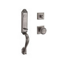 Baldwin Reserve FDELIXROUTSR152 Full Dummy Elizabeth Handleset Round Knob and Traditional Square Rose Matte Antique Nickel Finish - NA - NA