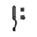 Baldwin Reserve FDELIXTRATSR112 Full Dummy Elizabeth Handleset Traditional Knob and Traditional Square Rose Venetian Bronze Finish - NA - NA