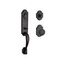 Baldwin Reserve FDKODXRUSRAR481 Full Dummy Kodiak Handleset Rustic Knob and Rustic Arch Rose Dark Bronze Finish - NA - NA