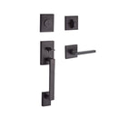 Baldwin Reserve FDLAJXSQUCSR112 Full Dummy La Jolla Handleset Square Lever and Contemporary Square Rose Venetian Bronze Finish - NA - NA