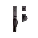 Baldwin Reserve FDLONXRUSRSR481 Full Dummy Longview Handleset Rustic Knob and Rustic Square Rose Dark Bronze Finish - NA - NA