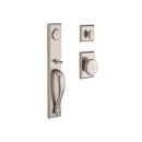 Baldwin Reserve FDLONXRUSRSR492 Full Dummy Longview Handleset Rustic Knob and Rustic Square Rose White Bronze Finish - NA - NA