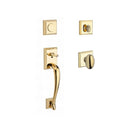 Baldwin Reserve FDNAPXELLTSR003 Full Dummy Napa Handleset Ellipse Knob and Traditional Square Rose Lifetime Brass Finish - NA - NA