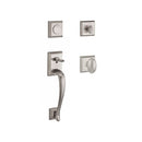 Baldwin Reserve FDNAPXELLTSR150 Full Dummy Napa Handleset Ellipse Knob and Traditional Square Rose Satin Nickel Finish - NA - NA