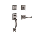 Baldwin Reserve FDNAPXFEDLTSR152 Full Dummy Napa Handleset Left Hand Federal Lever and Traditional Square Rose Matte Antique Nickel Finish - Left Hand - NA