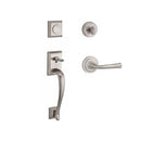 Baldwin Reserve FDNAPXFEDRTRR150 Full Dummy Napa Handleset Right Hand Federal Lever and Traditional Round Rose Satin Nickel Finish - Right Hand - NA