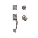 Baldwin Reserve FDNAPXROUTRR152 Full Dummy Napa Handleset Round Knob and Traditional Round Rose Matte Antique Nickel Finish - NA - NA