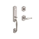 Baldwin Reserve FDNEWXDECRTAR150 Full Dummy New Hampshire Handleset Right Hand Decorative Lever and Traditional Arch Rose Satin Nickel Finish - Right Hand - NA