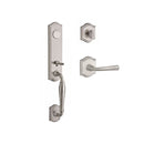 Baldwin Reserve FDNEWXFEDRTAR150 Full Dummy New Hampshire Handleset Right Hand Federal Lever and Traditional Arch Rose Satin Nickel Finish - Right Hand - NA