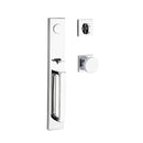 Baldwin Reserve FDSANXCONCSR260 Full Dummy Santa Cruz Handleset with Contemporary Knob and Contemporary Square Rose Bright Chrome Finish - NA - NA