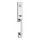 Baldwin Reserve FDSEAXROUCSR260 Full Dummy Seattle Handleset Round Knob and Contemporary Square Rose Bright Chrome Finish - NA - NA