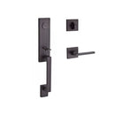Baldwin Reserve FDSEAXSQURCSR112 Full Dummy Seattle Handleset Right Hand Square Lever and Contemporary Square Rose Venetian Bronze Finish - Right Hand - NA