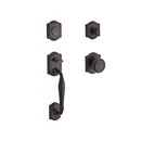 Baldwin Reserve FDWESXTRATAR112 Full Dummy Westcliff Handleset Traditional Knob and Traditional Arch Rose Venetian Bronze Finish - NA - NA