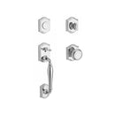 Baldwin Reserve FDWESXTRATAR260 Full Dummy Westcliff Handleset Traditional Knob and Traditional Arch Rose Bright Chrome Finish - NA - NA