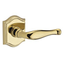 Baldwin Reserve HDDECLTAR003 Half Dummy Left Hand Decorative Lever and Traditional Arch Rose Lifetime Brass Finish - Left Hand - Brass