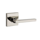 Baldwin Reserve HDSQULCSR141 Half Dummy Left Hand Square Lever and Contemporary Square Rose Bright Nickel Finish - Left Hand - Brass