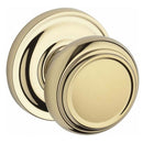 Baldwin Reserve HDTRATRR003 Half Dummy Traditional Knob and Traditional Round Rose Lifetime Brass Finish - Lifetime Brass - Brass