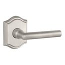 Baldwin Reserve HDTUBLTAR150 Half Dummy Left Hand Tube Lever and Traditional Arch Rose Satin Nickel Finish - Left Hand - Brass