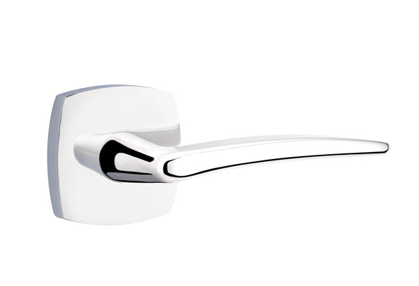 EMTEK Poseidon Lever with Urban Modern Rosette