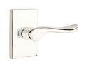 EMTEK Luzern Lever with Modern Rectangular Rosette