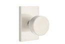 EMTEK  Round Knob with Modern Rectangular Rosette