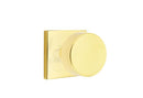 Emtek Round Knob  Concealed  Fastener with Square Rosette