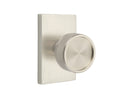 Emtek Select, Conical Knurled Knob, Modern Rectangular Rosette