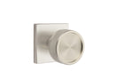 Emtek Select, Conical Knurled Knob, Square Rosette Concealed Screws