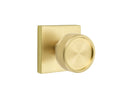 Emtek Select, Conical Knurled Knob, Square Rosette Concealed Screws