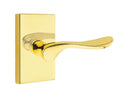 EMTEK Luzern Lever with Modern Rectangular Rosette