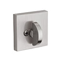 Baldwin Reserve PTCSD150 Patio Contemporary Square Deadbolt with 6AL Latch and Dual Strike Satin Nickel Finish - Satin Nickel - NA