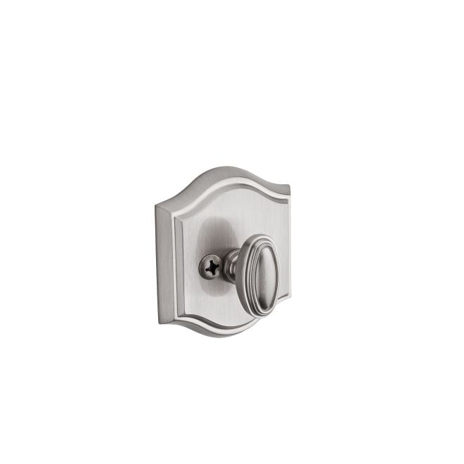 Baldwin Reserve PTTAD150 Patio Traditional Arch Deadbolt with 6AL Latch and Dual Strike Satin Nickel Finish - Satin Nickel - NA