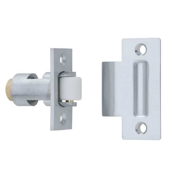 Ives RL32A26D Nylon Roller Latch with ASA Strike Satin Chrome Finish - Satin Chrome - NA