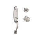 Baldwin Reserve SCCHEXTRATRR150 Single Cylinder Chesapeake Handleset Traditional Knob and Traditional Round Rose with 6AL Latch and Dual Strike Satin Nickel Finish - NA - NA