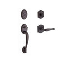 Baldwin Reserve SCCOLXDECRTAR112 Single Cylinder Columbus Handleset Right Hand Decorative Lever and Traditional Arch Rose with 6AL Latch and Dual Strike Venetian Bronze Finish - Right Hand - NA
